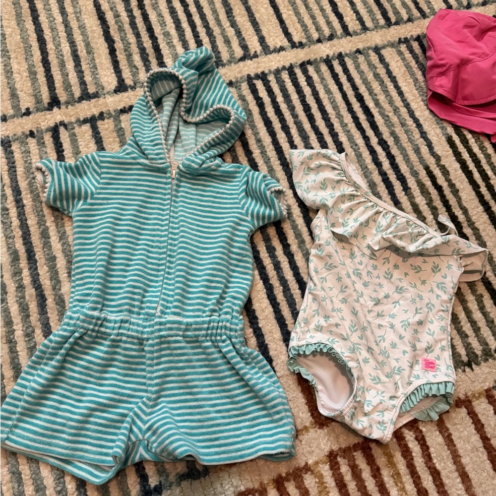 Ruffle Butt Swimsuit with Cover Up